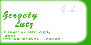 gergely lutz business card
